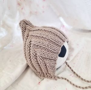 Brown Stone Baby Pixie Bonnet Hat